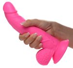 Pop Pecker 7.5 Inch Dildo With Balls - Pink - Image 8