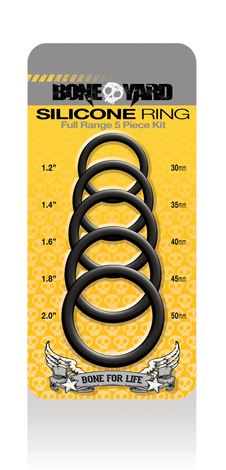 QhrrPo1pw6KGR4I56vLtO1FZ2DClKi9P Boneyard Silicone Ring 5 Pc Kit - Black - Image 1