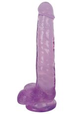Lollicock - 8 Inch Slim Stick With Balls - Grape Ice - Image 2