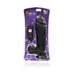 Thick Series 10" Thick Cock W/balls, Egg, & Suction - Black