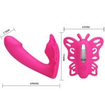 Pretty Love Katherine Wearable Butterfly Vibrator - Fuchsia - Image 7