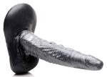 The Gargoyle Rock Hard Silicone Dildo - Silver - Image 4