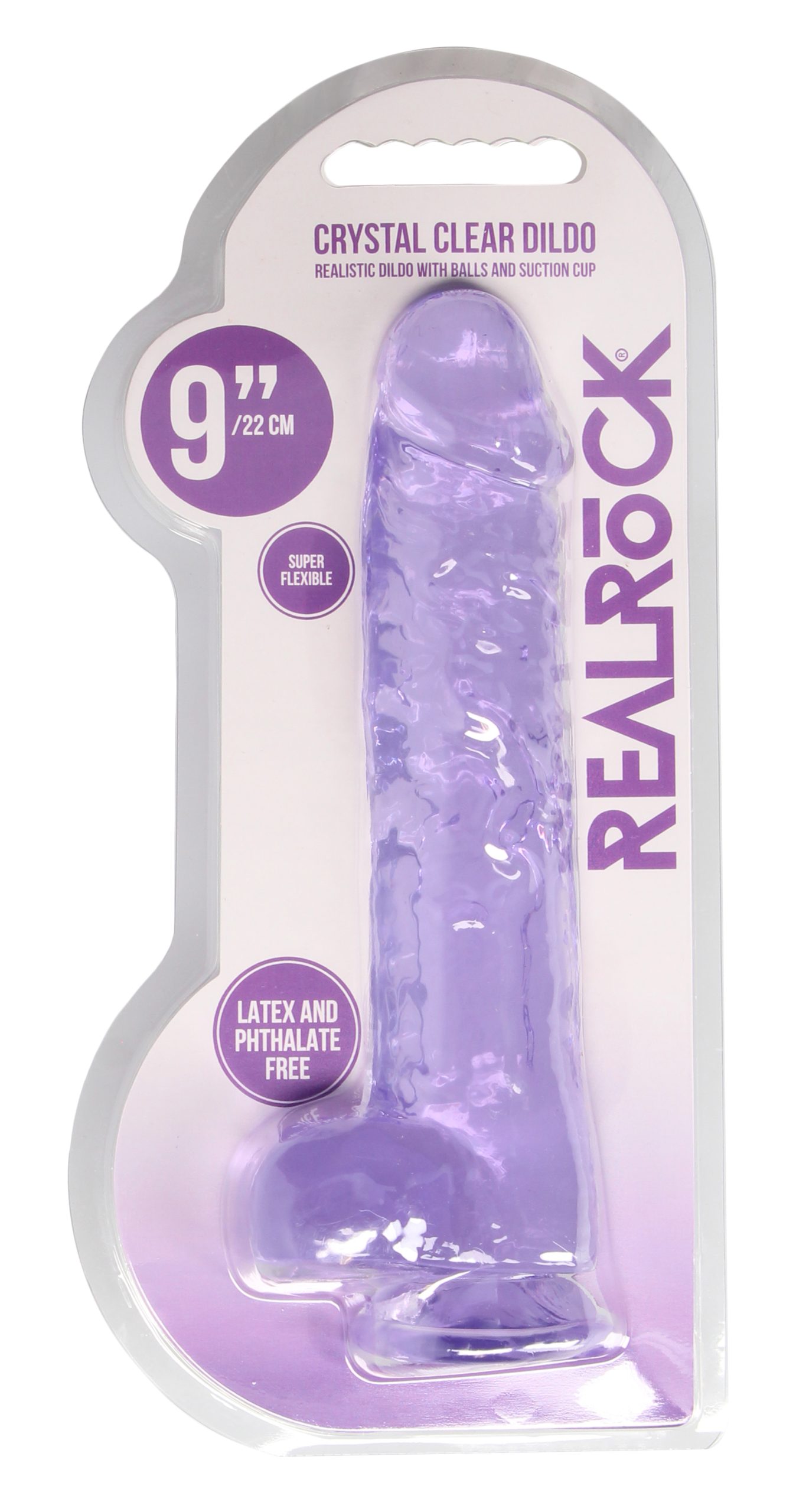 RZQ2bg5ckDddTJhTwuNVRAAyJZslrcoS 9 Inch Realistic Dildo With Balls - Purple - Image 1