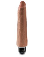 King Cock 9" Vibrating Stiffy - Tan - Image 2
