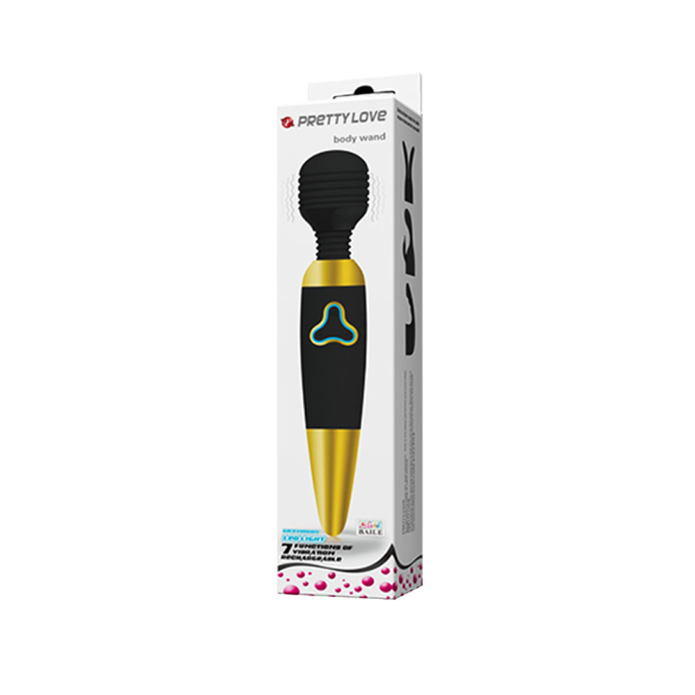 RnbeZ0oevJPAQMOyTP7R49D4bbkUh8du Pretty Love Body Wand With Led Light - Black and Gold - Image 1