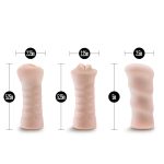 M for Men - 3-Pack Self-Lubricating Vibrating Stroker Sleeve Kit - Vanilla - Image 3