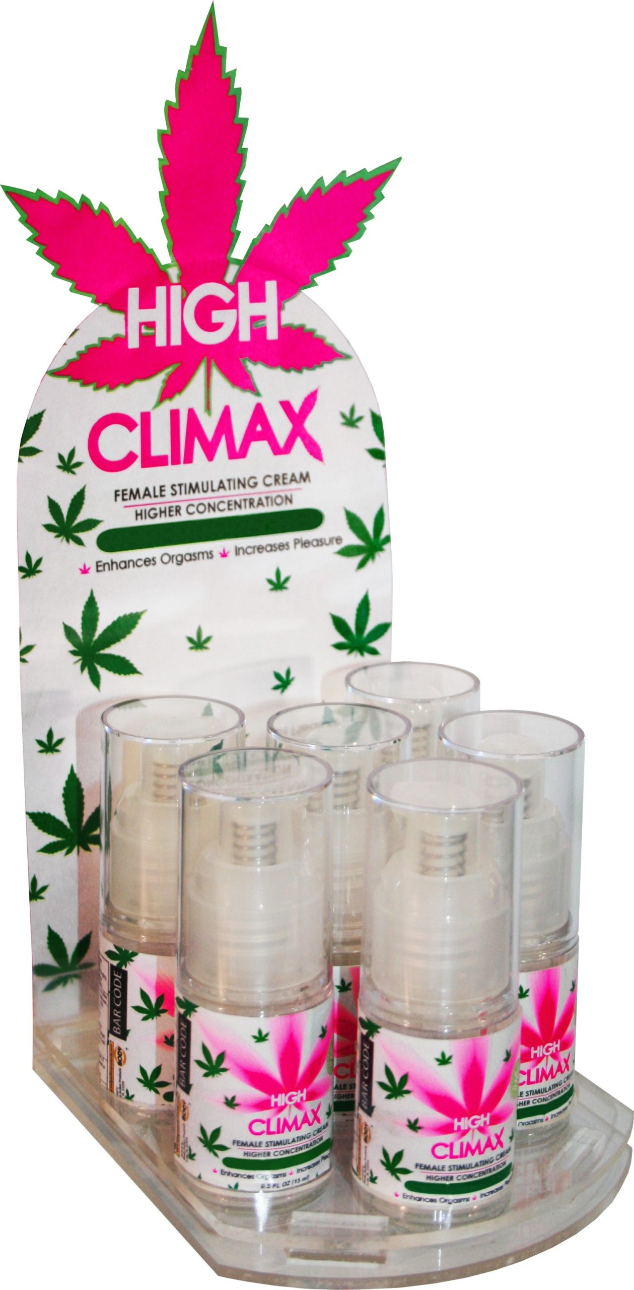 RrNJt2kkBYtOzuLrAt6uSMh1YwETmcgP High Climax Female Stimulating Cream - 0.5 Fl. Oz. / 15 ml - 6 Count Display - Image 1