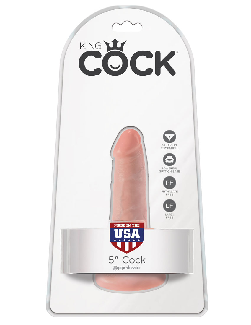 Ru2aHdX4HEpCoyAEU0UG5T5eodhP9DG1 King Cock 5 Inch Cock - Light - Image 1