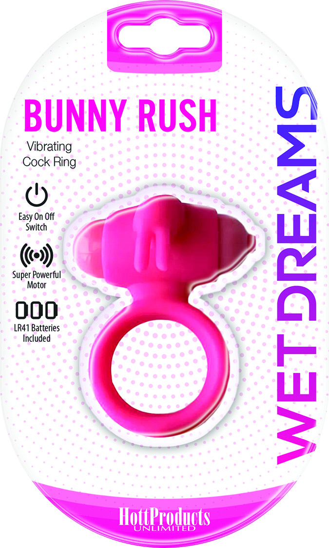 S099MgIQCjT5mfLm5KNLA1PS7NFCRxMl Wet Dreams - Bunny Buster Cock Ring With Turbo Bunny Motor - Pink - Image 1