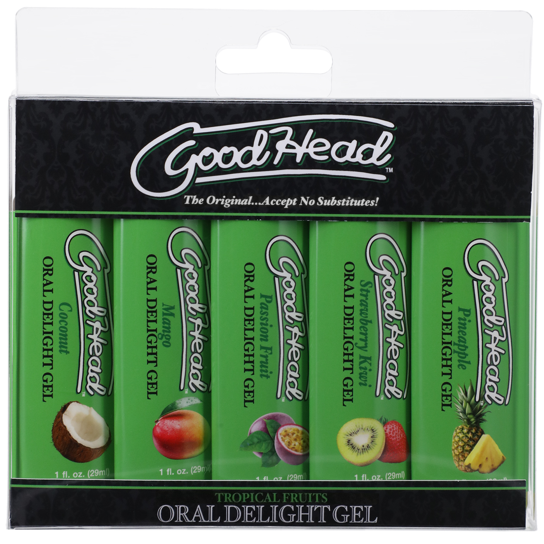 S5py0PZrOjZJYPFBmtLr4jHgbVJLbZ9V Goodhead - Oral Delight Gel - Tropical Fruits - 5 Pack - 1 Fl. Oz. - Image 1