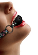 Breatheable Ball Gag - Old School Tattoo Style - Black - Image 4