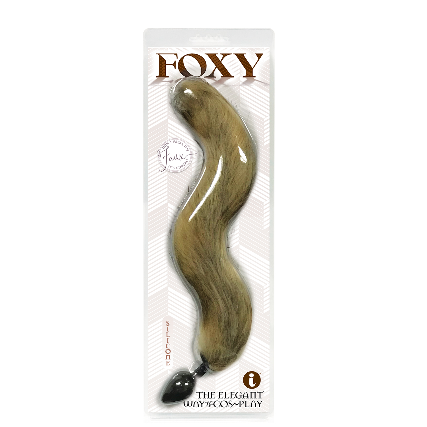 SJWlWAWjQLS5bepl8mYjCOVFktvaVMFL Foxy Fox Tail Silicone Butt Plug - Gold - Image 1