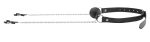 Breathable Ball Gag With Nipple Clamps - Black - Image 4