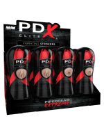 Pdx Elite Vibrating Pussy Mouth Ass Stroker Display of 12