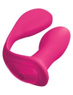 Threesome Double Ecstacy Silicone Vibrator - Pink - Image 5