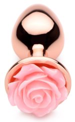 Pink Rose Gold Anal Plug - Small - Image 2