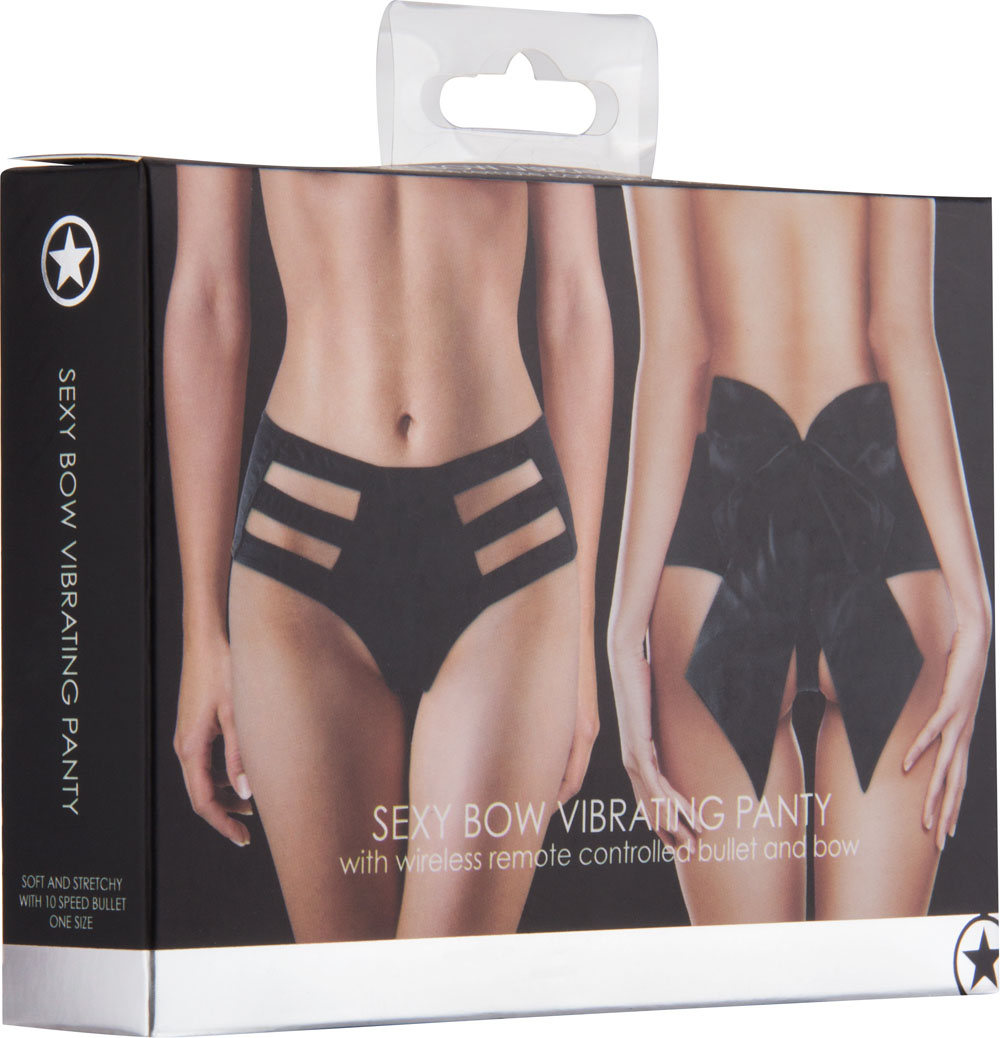 SaYeXggwGlMyBbN9nKTaSuCfzvRFqsW5 Sexy Bow Vibrating Panty - Black - Image 1
