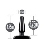 Anal Adventures - Basic Anal Plug - Small - Black - Image 3