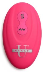 Mighty-Thrust Thrusting and Vibrating Strapless Strap-on With Remote - Pink - Image 4