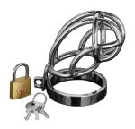 Captus Locking Stainless Steel Chastity Cage - Image 2
