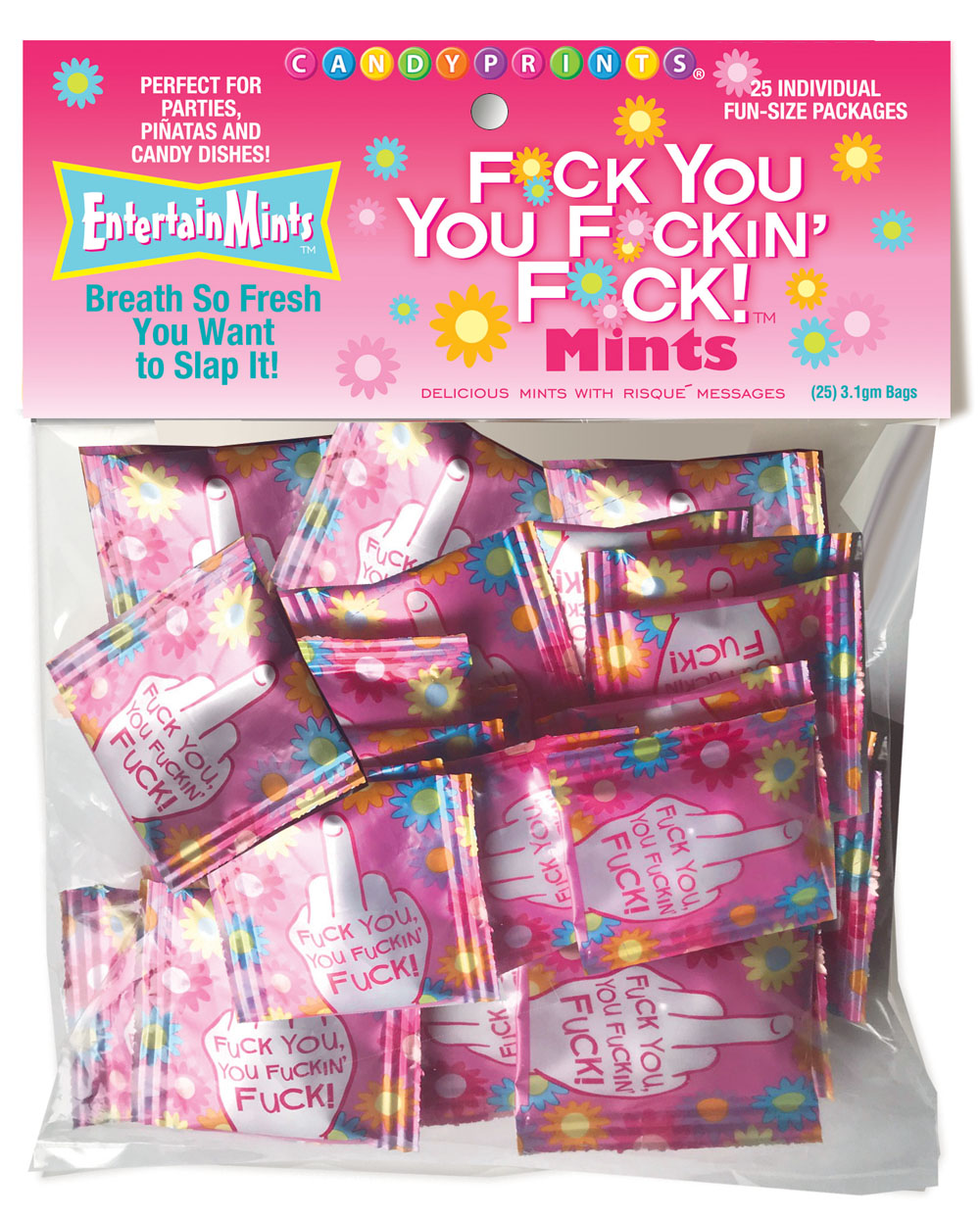 T7FaQNxPJP5xMAcn1NVIBC6OljiPZOn2 F*Ck You You F*Ckin' F*Ck Mints! 25 Individual Fun Size Packages - Image 1