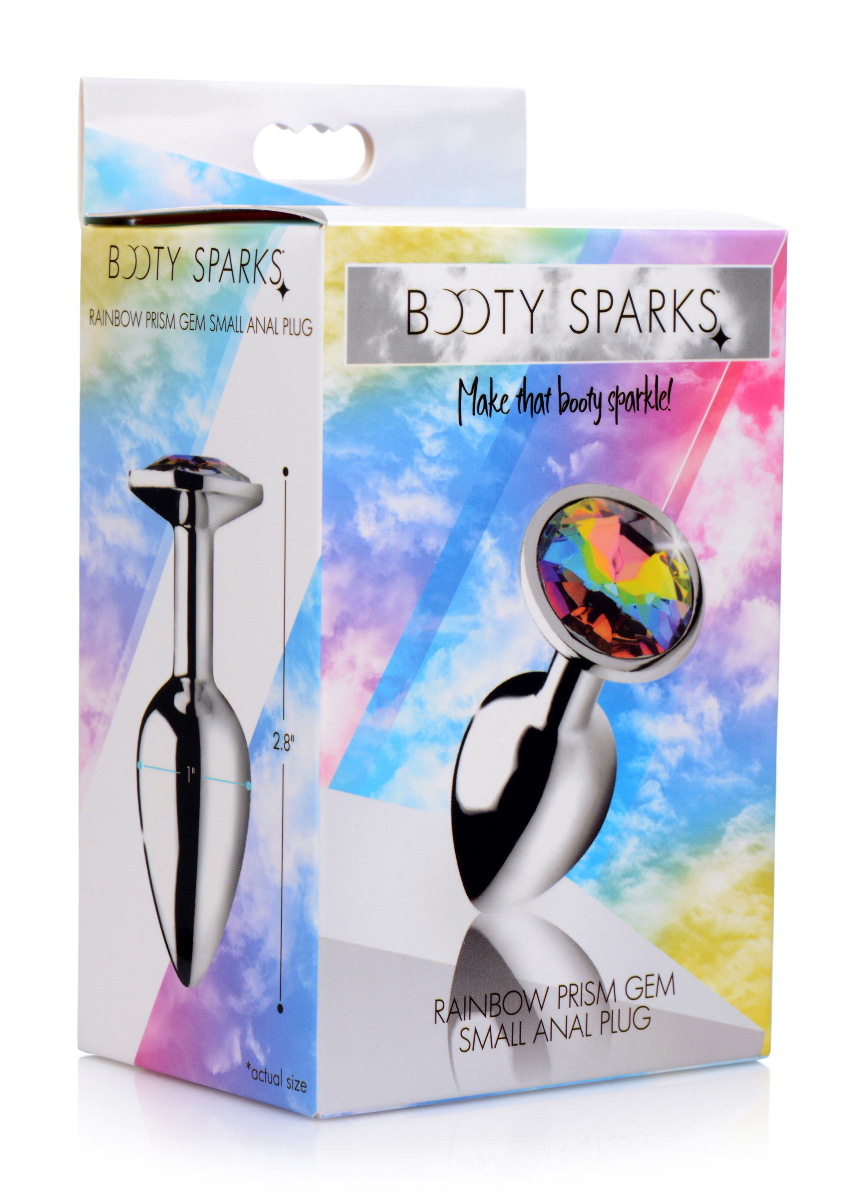 T9T1CIKMN8kEW1LRxTt7KWick1wOFw11 Rainbow Prism Gem Anal Plug - Small - Image 1