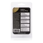 Leather Black 3-Snap Ring - Image 2