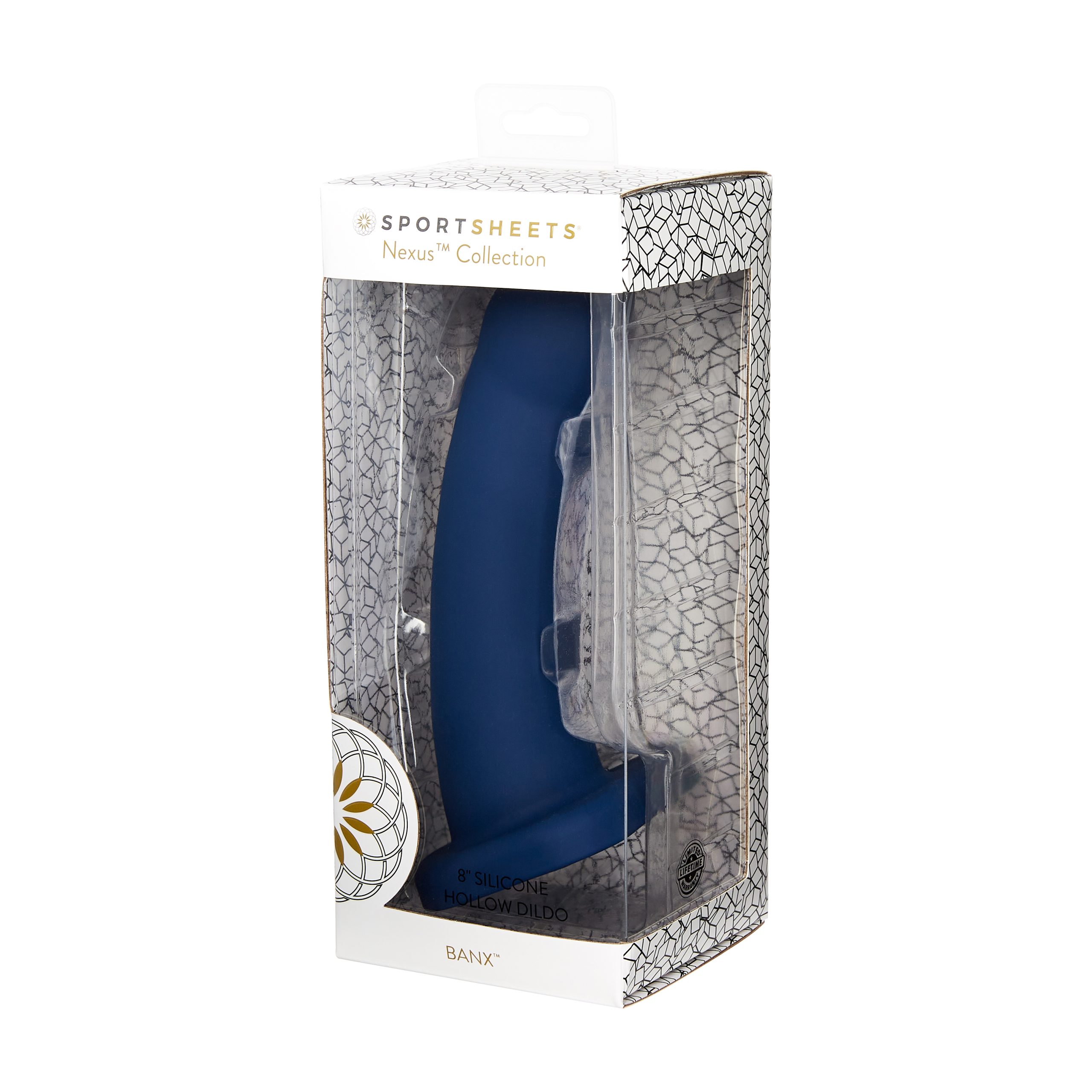 TkI1MX8utAGhIdXpMxtDFaACBtx6ldkI Nexus Collection - Banx - 8 Inch Silicone Dildo - Navy - Image 1