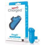 Charged Fingo Rechargeable Finger Vibe - Blue - Image 7