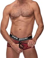 Cock Pit Net Mini Cock Ring Short - Small - Burgundy - Image 4