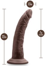 Au Naturel - Jack - 7 Inch Dildo - Chocolate - Image 5