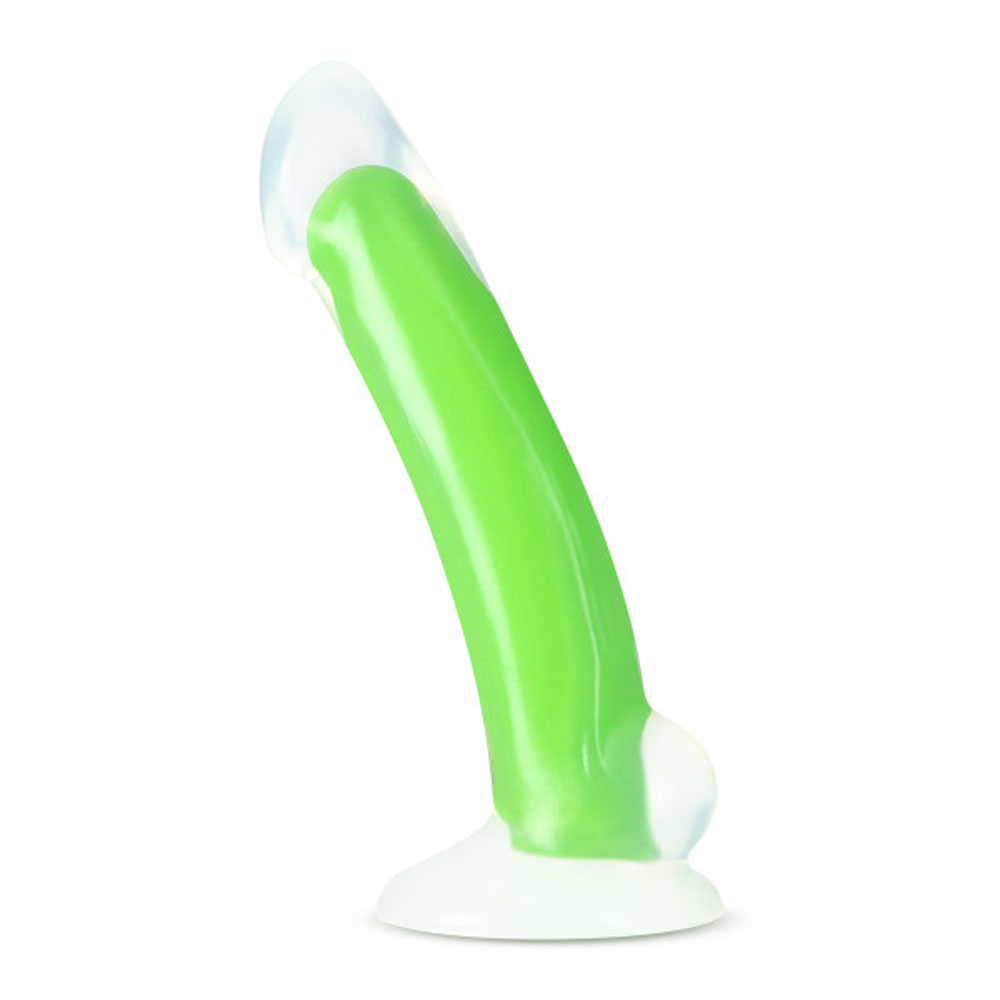 U4Tt65xL0bEe3InaS4PG8HK4nUxi9Bzk Neo Elite - Glow in the Dark - Omnia - 7 Inch Silicone Dual Density Dildo - Neon Green - Image 1