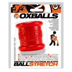 Neo 2 Inch Tall Ball Stretcher Squishy Silicone - Red - Image 2