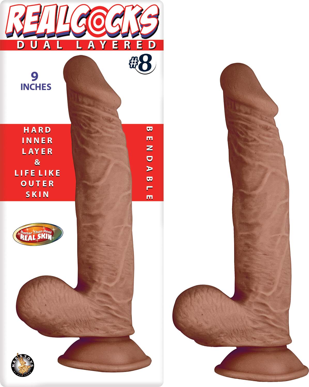 UEdcMs0i0UoMkgn2yUShUUMIizpWKRh7 Realcocks Dual Layered #8 - Brown - Image 1