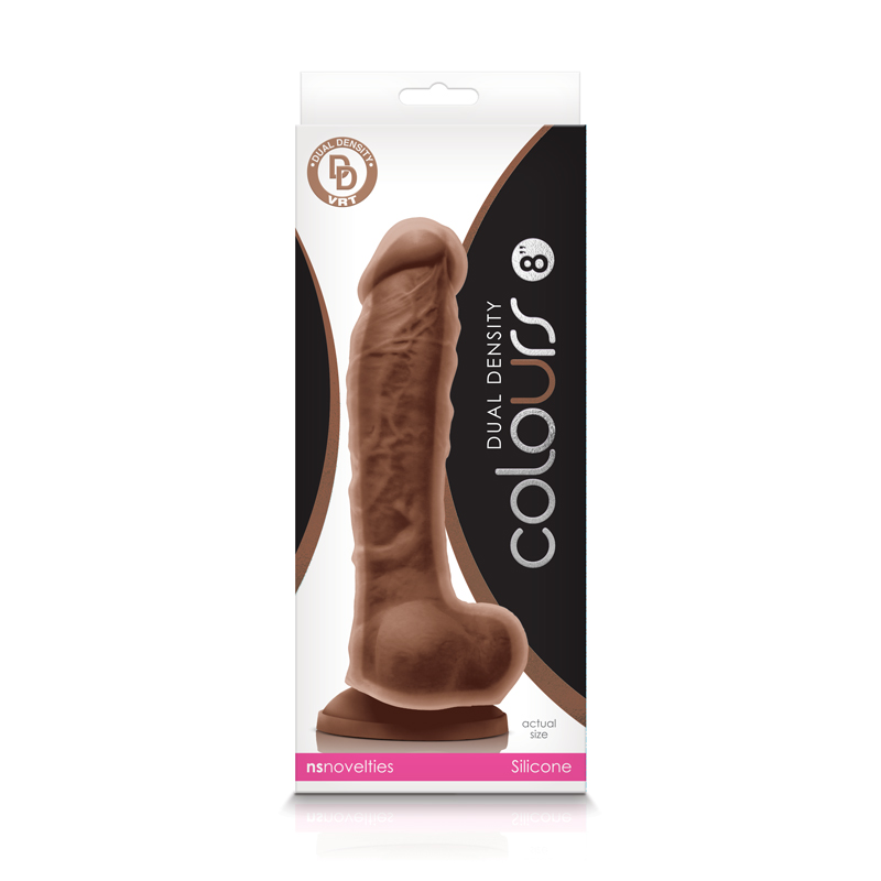 UFjYDpjkX1V1wTEmgFJSuwUVHcrbOt31 Colours - Dual Density - 8 Inch Dildo - Brown - Image 1