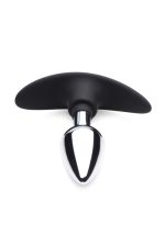 Dark Invader Metal and Silicone Anal Plug - Small - Image 5