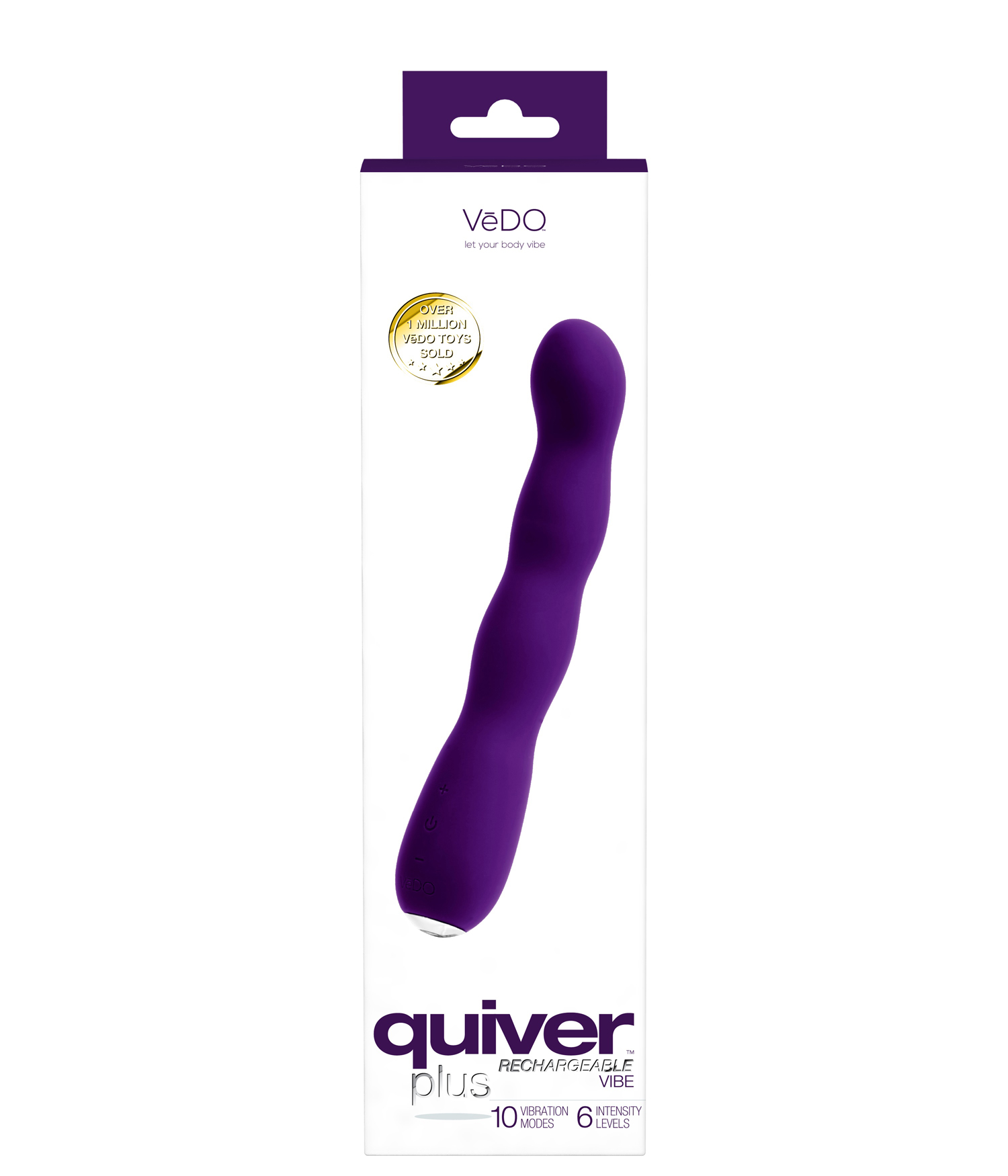 UKNqT14fW3X7HCVK2p61d694zNbhlKPL Quiver Plus Rechargeable Vibe - Purple - Image 1