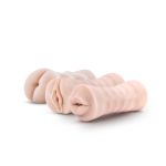 M for Men - 3-Pack Self-Lubricating Vibrating Stroker Sleeve Kit - Vanilla - Image 2