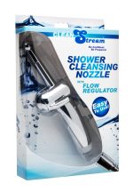 Shower Cleaning Nozzle with Flow Regulator