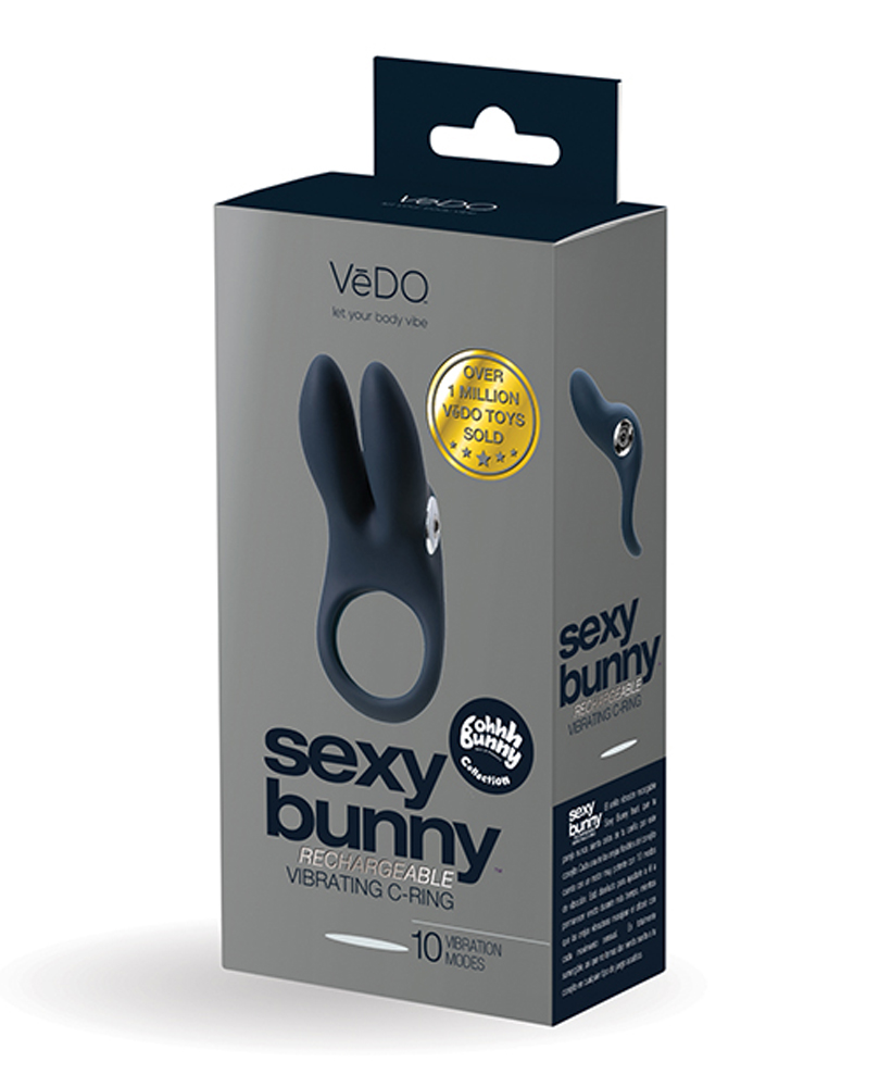 UN8hSJzNj6YDLy0TeMS9d4f7D0b6zkdq Sexy Bunny Rechargeable Ring - Black Pearl - Image 1