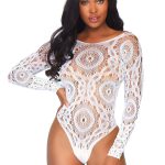 Thong Back Teddy - White - M/l