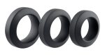 Adam's 3-Piece Penis Ring Set - Black - Image 6