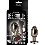 Ass-Sation Remote Vibrating Metal Plug - Black - Image 4