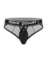 Cock Pit Net Cock Ring Thong - L/ XL - Black - Image 4