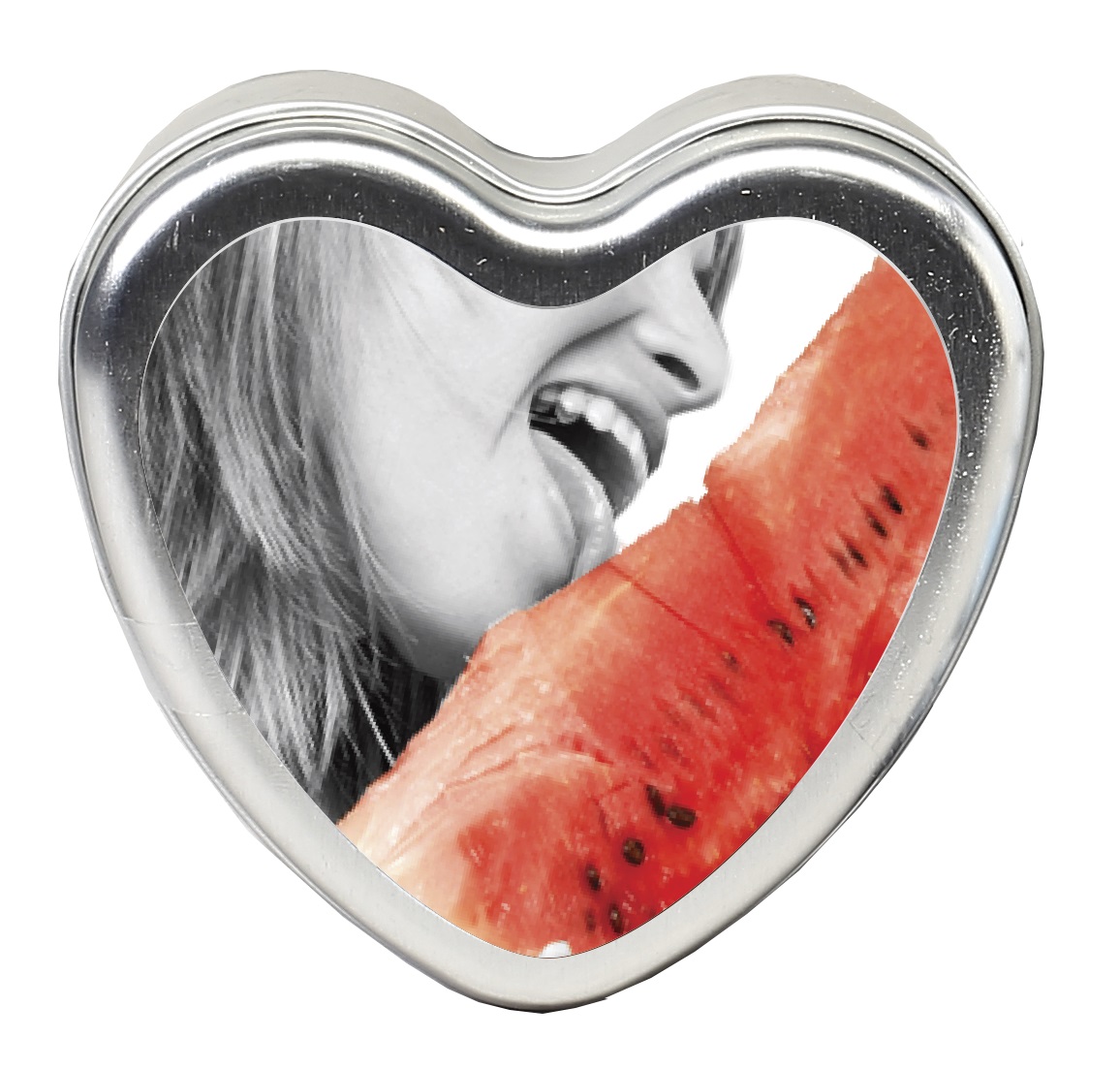 Uzq5q9xNezclPpA7zZiDrM7XiBlJ3JKp Edible Heart Candle - Watermelon - 4 Oz. - Image 1