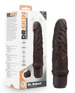 Dr. Skin Silicone - Dr. Robert - 7 Inch Vibrating Dildo - Brown - Image 10