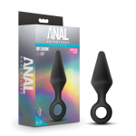 Anal Adventures Platinum - Silicone Loop Plug - Large - Black - Image 6