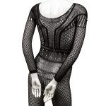 Scandal Full Length Lace Body Suit - One Size - Black - Image 4