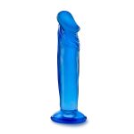 B Yours - Sweet n' Small 6 Inch Dildo With Suction Cup - Blue - Image 2