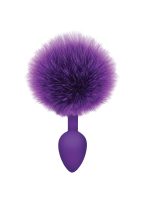 The 9's Cottontails Silicone Bunny Tail Butt Plug - Purple - Image 2